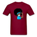 Afro Puff Nurse - burgundy