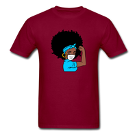 Afro Puff Nurse - burgundy