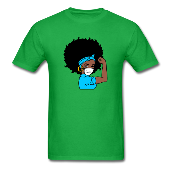 Afro Puff Nurse - bright green