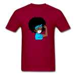 Afro Puff Nurse - dark red