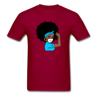 Afro Puff Nurse - dark red