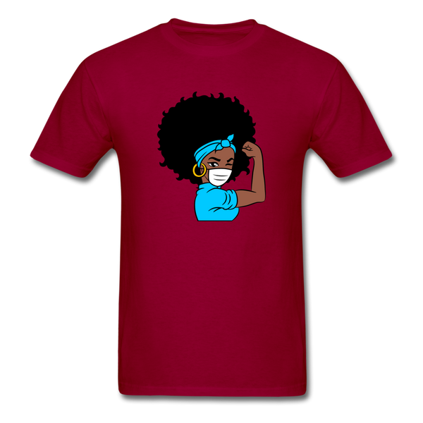 Afro Puff Nurse - dark red