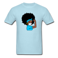 Afro Puff Nurse - powder blue