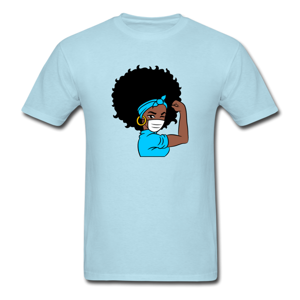 Afro Puff Nurse - powder blue