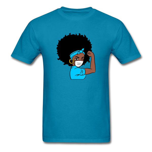 Afro Puff Nurse - turquoise