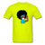 Afro Puff Nurse - safety green
