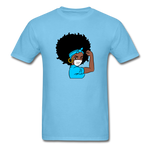 Afro Puff Nurse - aquatic blue