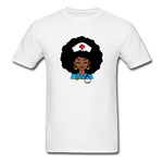 Afro Nurse - white