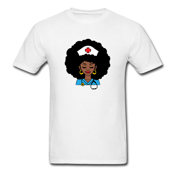 Afro Nurse - white
