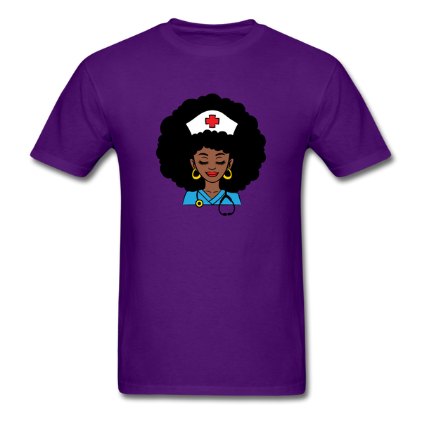 Afro Nurse - purple