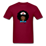 Afro Nurse - burgundy