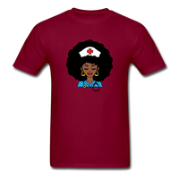 Afro Nurse - burgundy