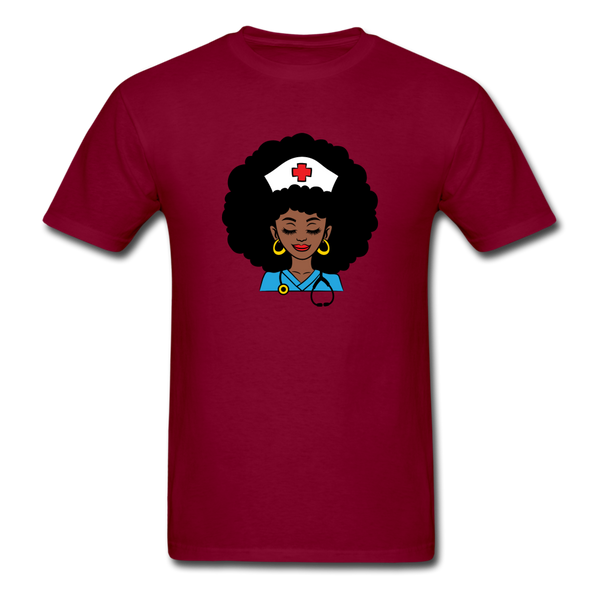 Afro Nurse - burgundy