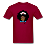 Afro Nurse - dark red
