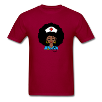 Afro Nurse - dark red
