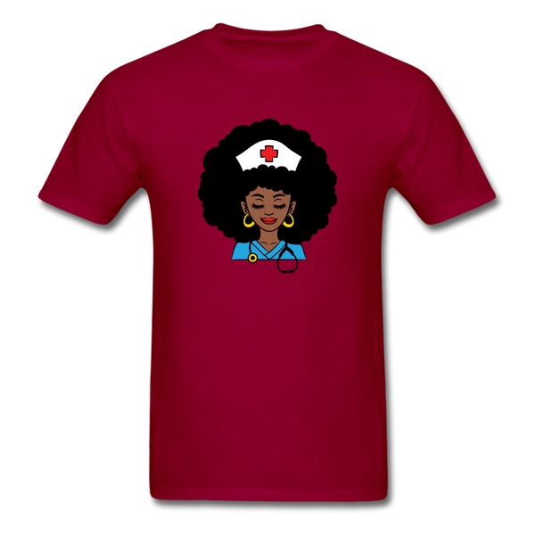 Afro Nurse - dark red