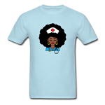 Afro Nurse - powder blue