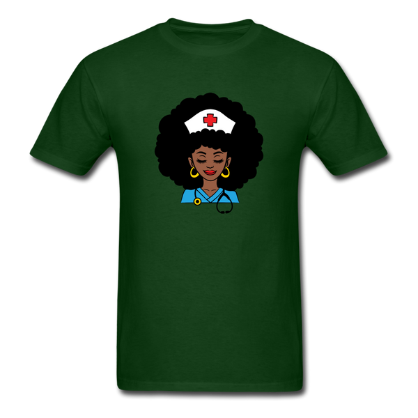 Afro Nurse - forest green