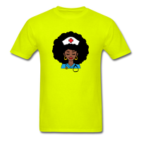 Afro Nurse - safety green