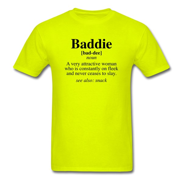 Baddie Definition - safety green