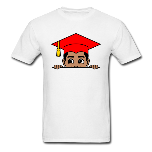 Peekaboo Grad Boy - white