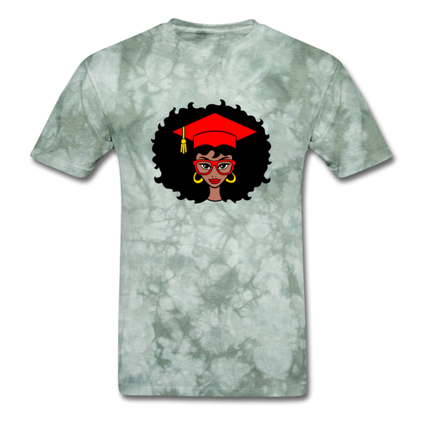 GRADUATION WOMAN - military green tie dye
