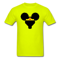 Afro Wonder Women Girl - safety green