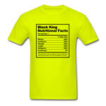 Black King Nutritional  Facts - safety green