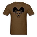 Afro Puff Girl Face - brown