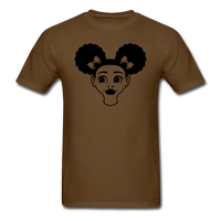 Afro Puff Girl Face - brown
