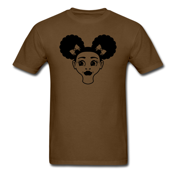 Afro Puff Girl Face - brown