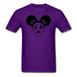 Afro Puff Girl Face - purple