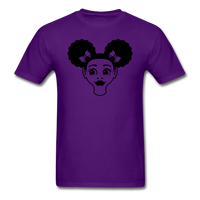 Afro Puff Girl Face - purple