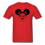 Afro Puff Girl Face - red