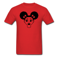 Afro Puff Girl Face - red