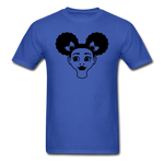Afro Puff Girl Face - royal blue
