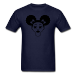 Afro Puff Girl Face - navy