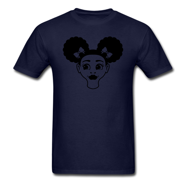 Afro Puff Girl Face - navy
