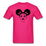 Afro Puff Girl Face - fuchsia