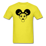 Afro Puff Girl Face - yellow