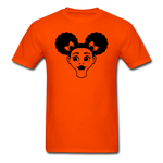 Afro Puff Girl Face - orange