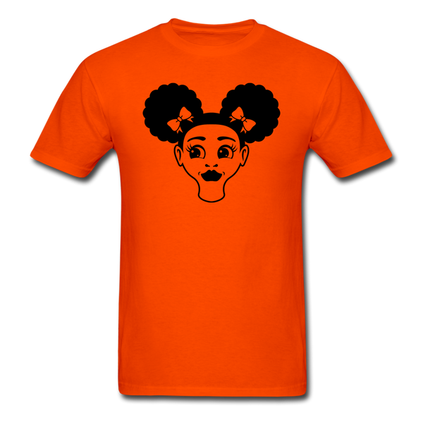 Afro Puff Girl Face - orange