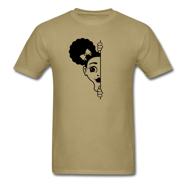 Afro Puff Girl - khaki