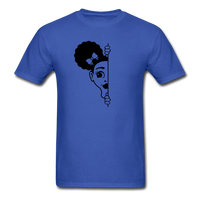 Afro Puff Girl - royal blue