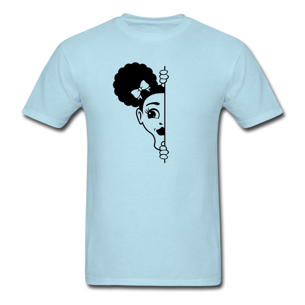 Afro Puff Girl - powder blue