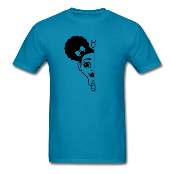 Afro Puff Girl - turquoise