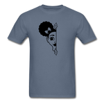 Afro Puff Girl - denim