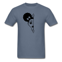 Afro Puff Girl - denim