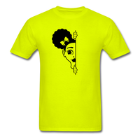 Afro Puff Girl - safety green