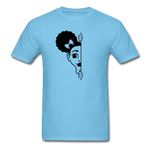 Afro Puff Girl - aquatic blue